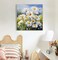 Framed Paint by Numbers Kit for Adults Beginners & Kids Ages 8-12, Daisy Flowers Acrylic Easy Paint by Number with Frame, Watercolor Paint by Number Kits on Canvas Framed (10 * 10 Inch, without Easel)